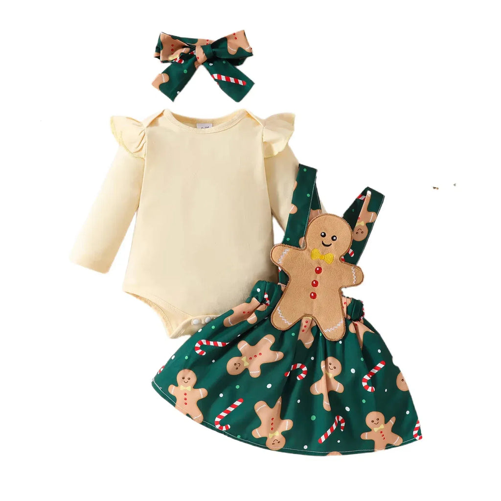 Color: LIGHT BLUE, Kid Size: 4T - Baby Girls Clothes New Year Set 0-3Y Long Sleeve Big Bow Top Irregular Skirt and Beret 3Pcs Toddler Christmas Clothes