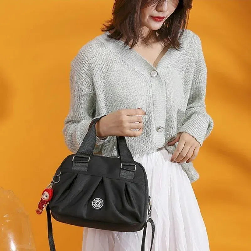 Color: Brown - New Women Bag Nylon Waterproof Messenger Bags For Lady Crossbody Shoulder Bag Casual Handbags High Quality Multifunctional