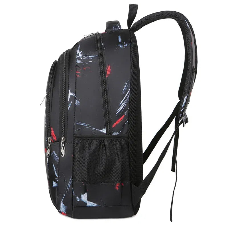 Color: Blue - New Backpack With Large Capacity Lightweight Pressure Relief Backpack Leisure Travel Student Backpack