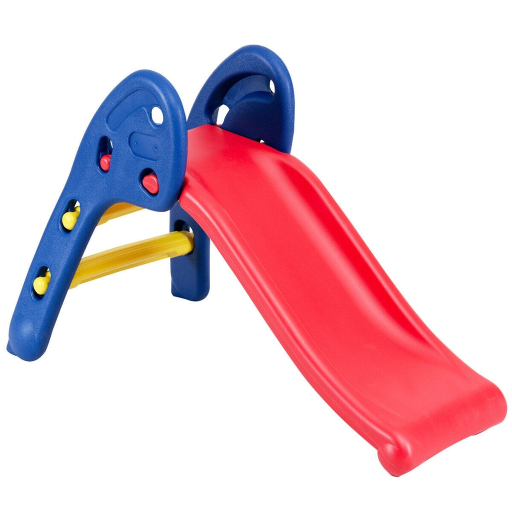 2 Step Children Folding Plastic Slide - Color: Red