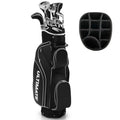Costway 10 Pieces Womens Complete Golf Club Set with Alloy Driver Black - Color: Black