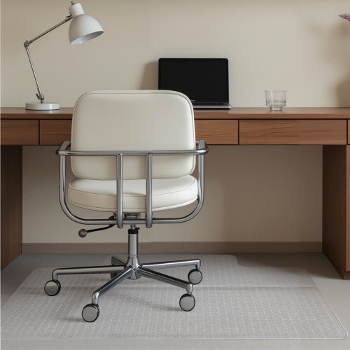Chair Mat with Lip, 36 x 48-inch Office Chair Mat for Low Pile Carpeted Floors, Plastic Floor Protector Rug with Studded, Non-Slip & Easy to Clean, Smooth Glide Under Desk Rug for Home Office