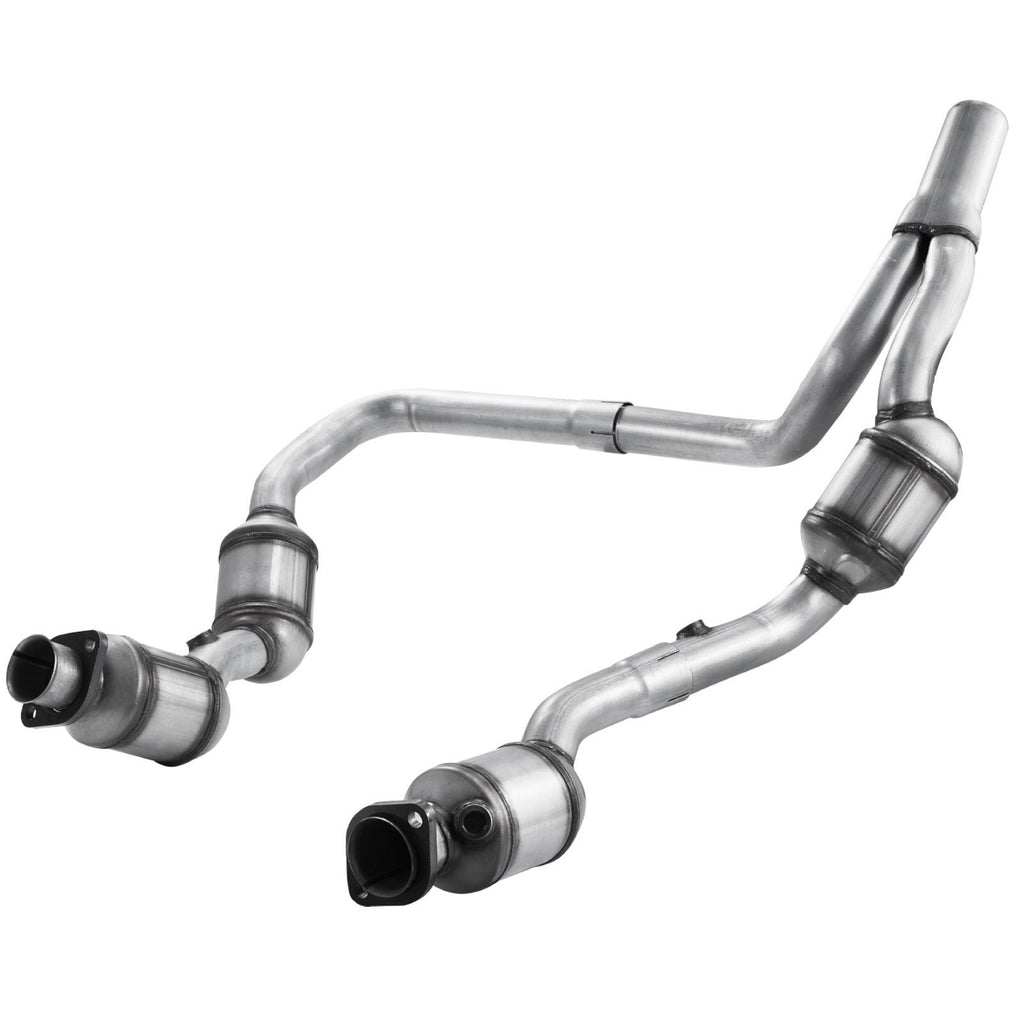 Catalytic Converter, 2 Pack, Compatible with 2007-2009 Jeep Wrangler 3.8L V6, Front, Right, Replacement OE 50482, Stainless Steel Material High Flow Converter, for Exhaust Gas Purification