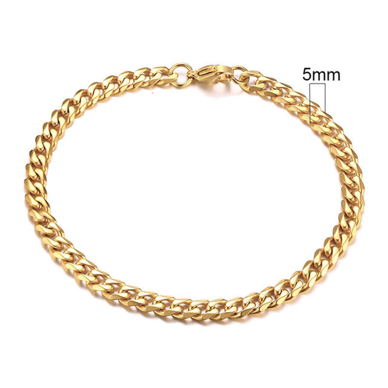 Men's Handcrafted Gold Plated Stainless Steel Jewelry