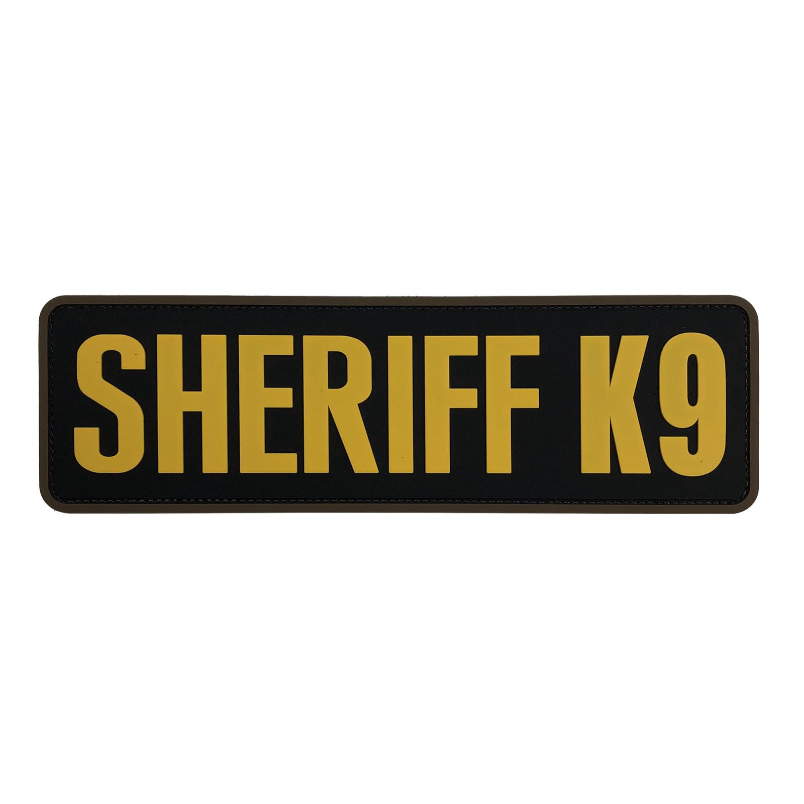 uuKen Yellow PVC 10x3 inches for Vest Uniform Bags Backpacks Plate Carrier(Black and YellowXL 10"x3")