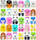 30 Pieces Animal Squishy Toys Slow Rising Squishy Stress Relief Toys Soft Cute Squishies Toys for Kids Party Favors Birthday Gift Goody Bags Suffers Classroom Rewards Carnival Prizes