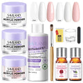 SAVILAND Pro Acrylic Nail Set: Multicolor Kit with Brushes & Oils