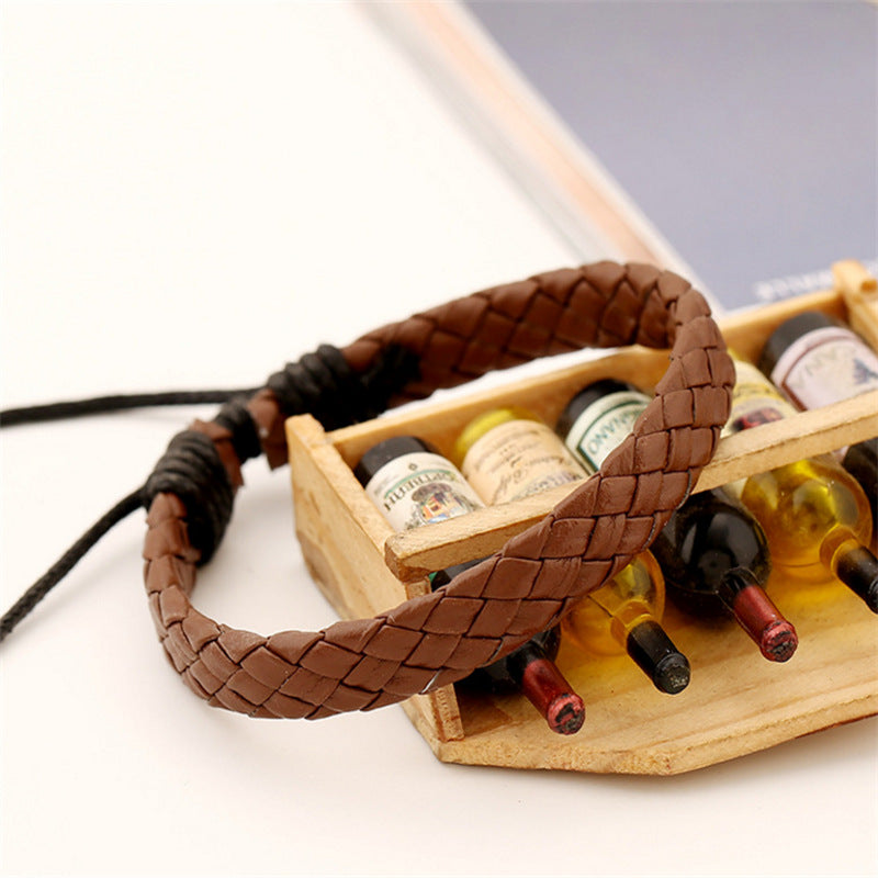 Korean PU Braided Bracelet Jewelry