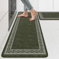 KIMODE Stain-Resistant Kitchen Mat Set 17x47 & 17x29