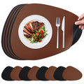 Dual-Sided Faux Leather Placemat & Coaster Set