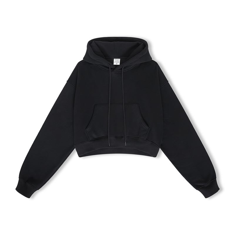 High Street Women's Short Hooded Plush Sweater