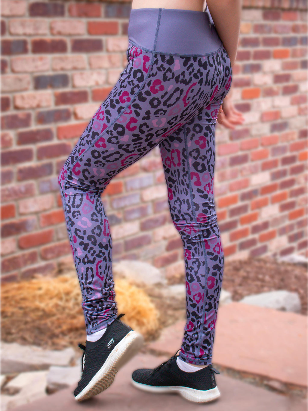 Ame Leopard Printed Activewear Leggings