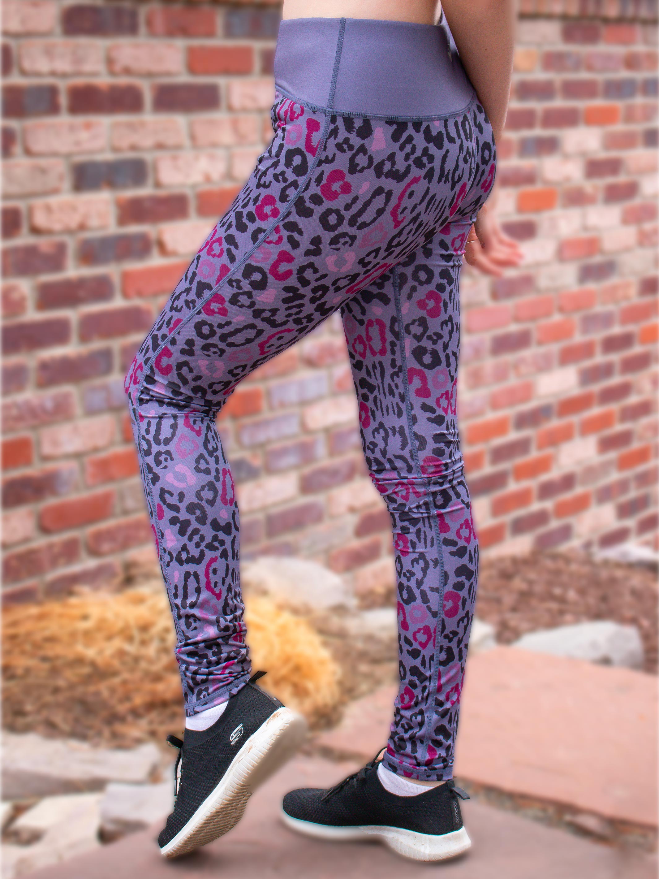 Ame Leopard Printed Activewear Leggings