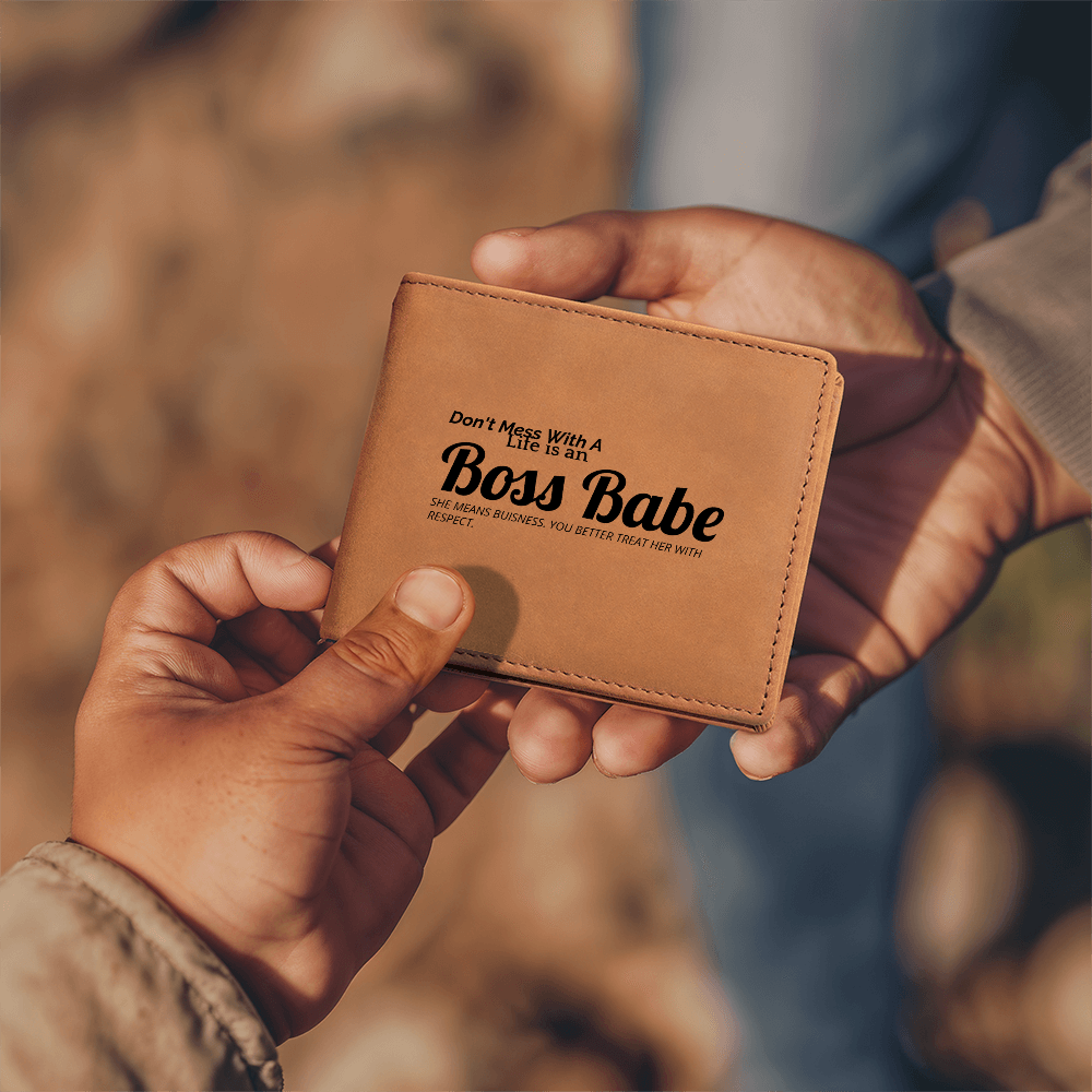 Graphic Leather Wallet