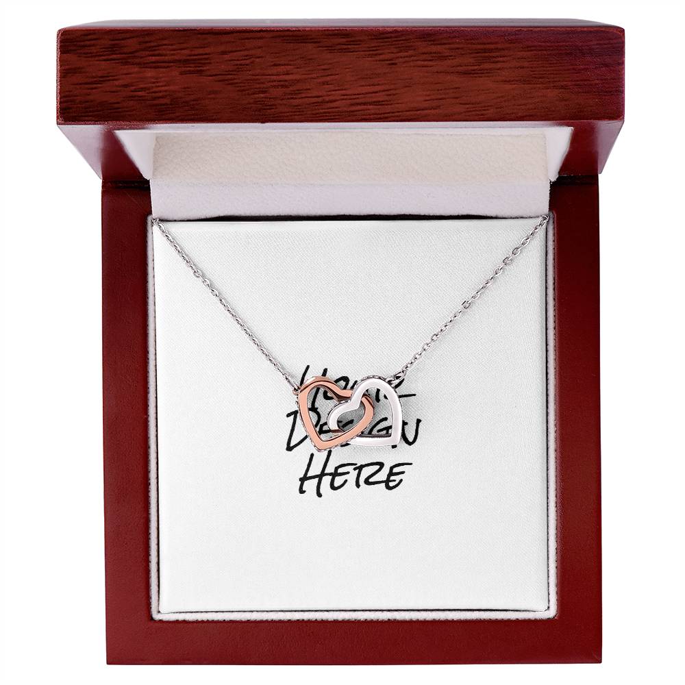 Interlocking Hearts Necklace - Yellow & White Gold Variants