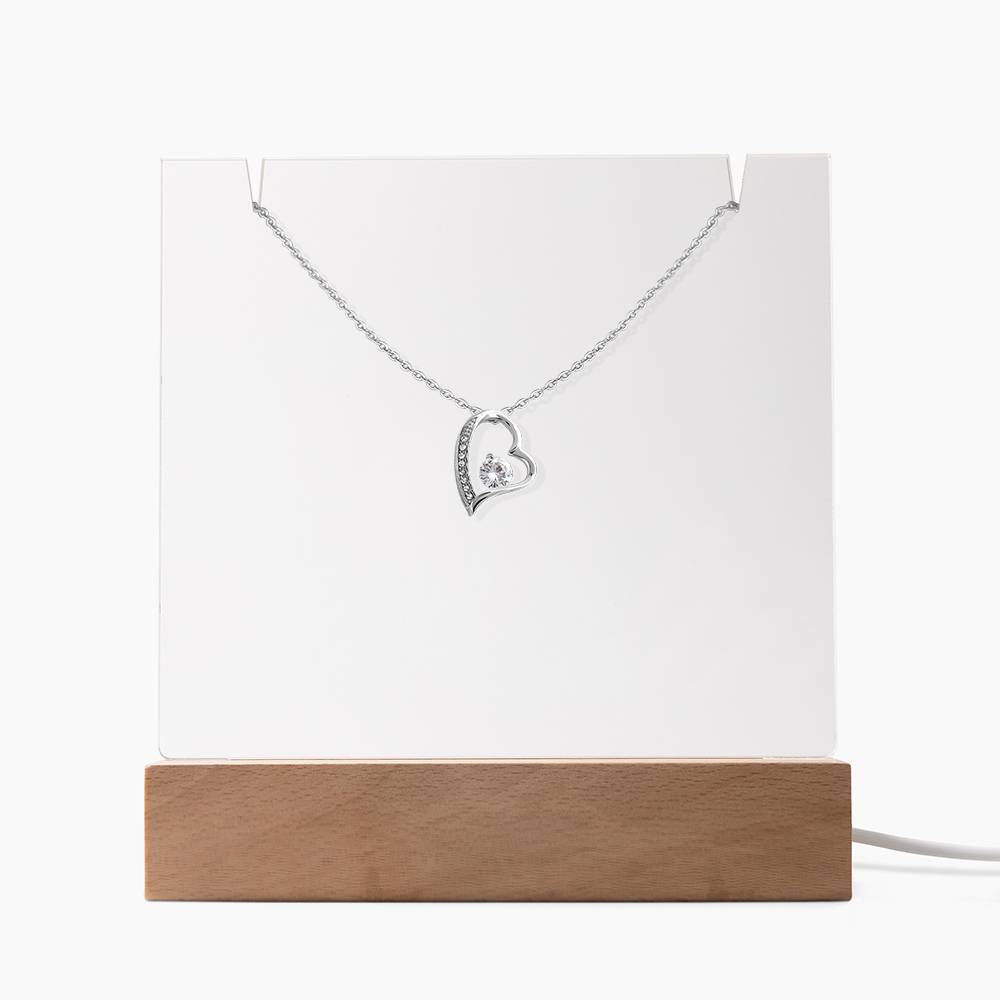 Keepsake Acrylic & Forever Love Necklace