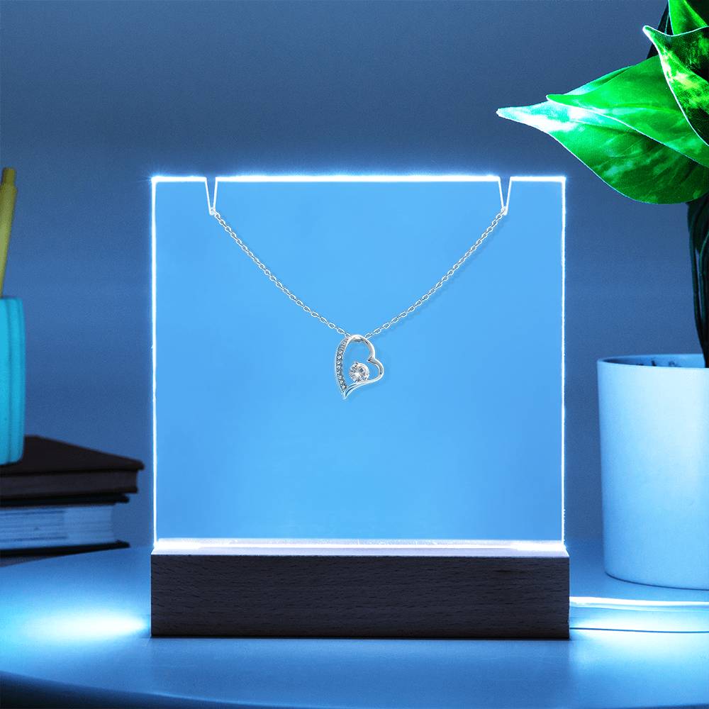 Keepsake Acrylic & Forever Love Necklace