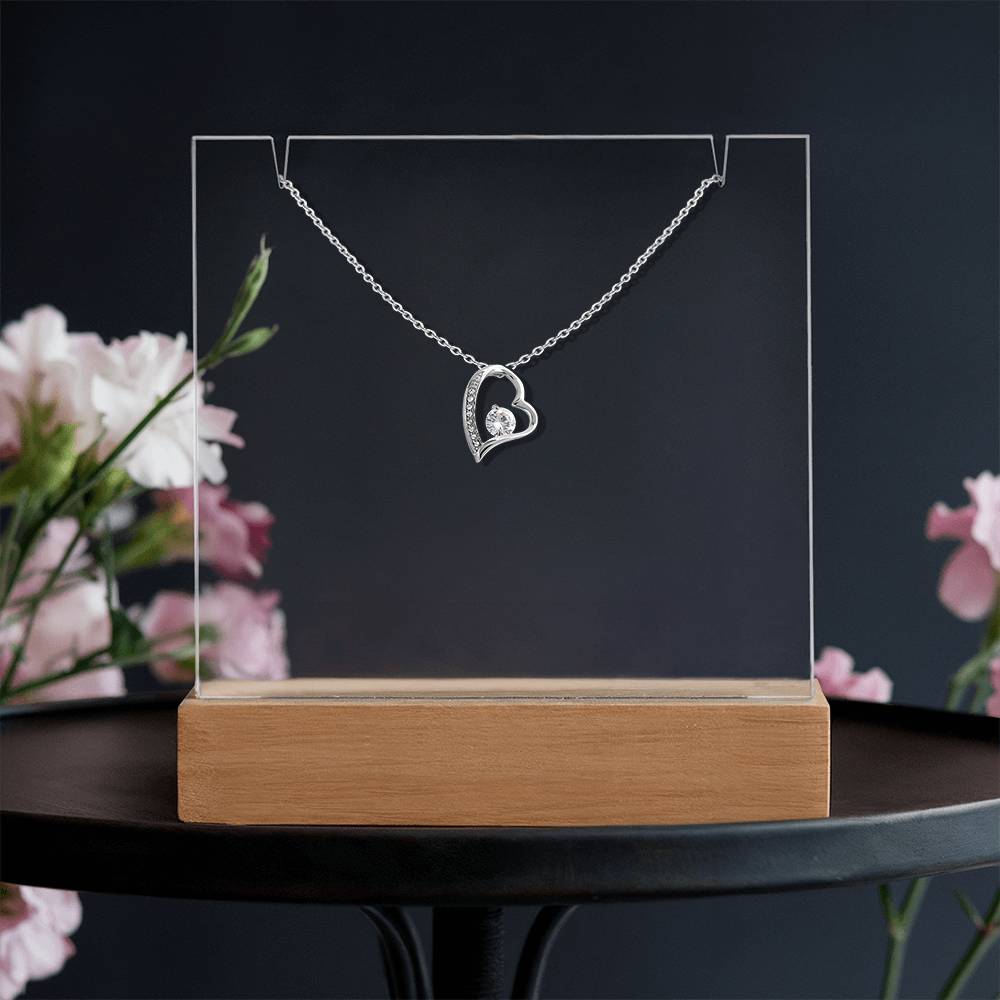 Keepsake Acrylic & Forever Love Necklace