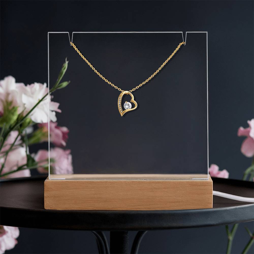 Keepsake Acrylic & Forever Love Necklace