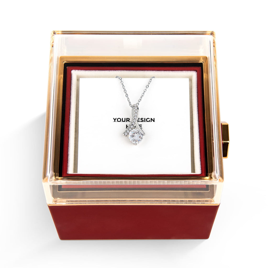 Alluring Beauty with Rotating Rose Gift Box