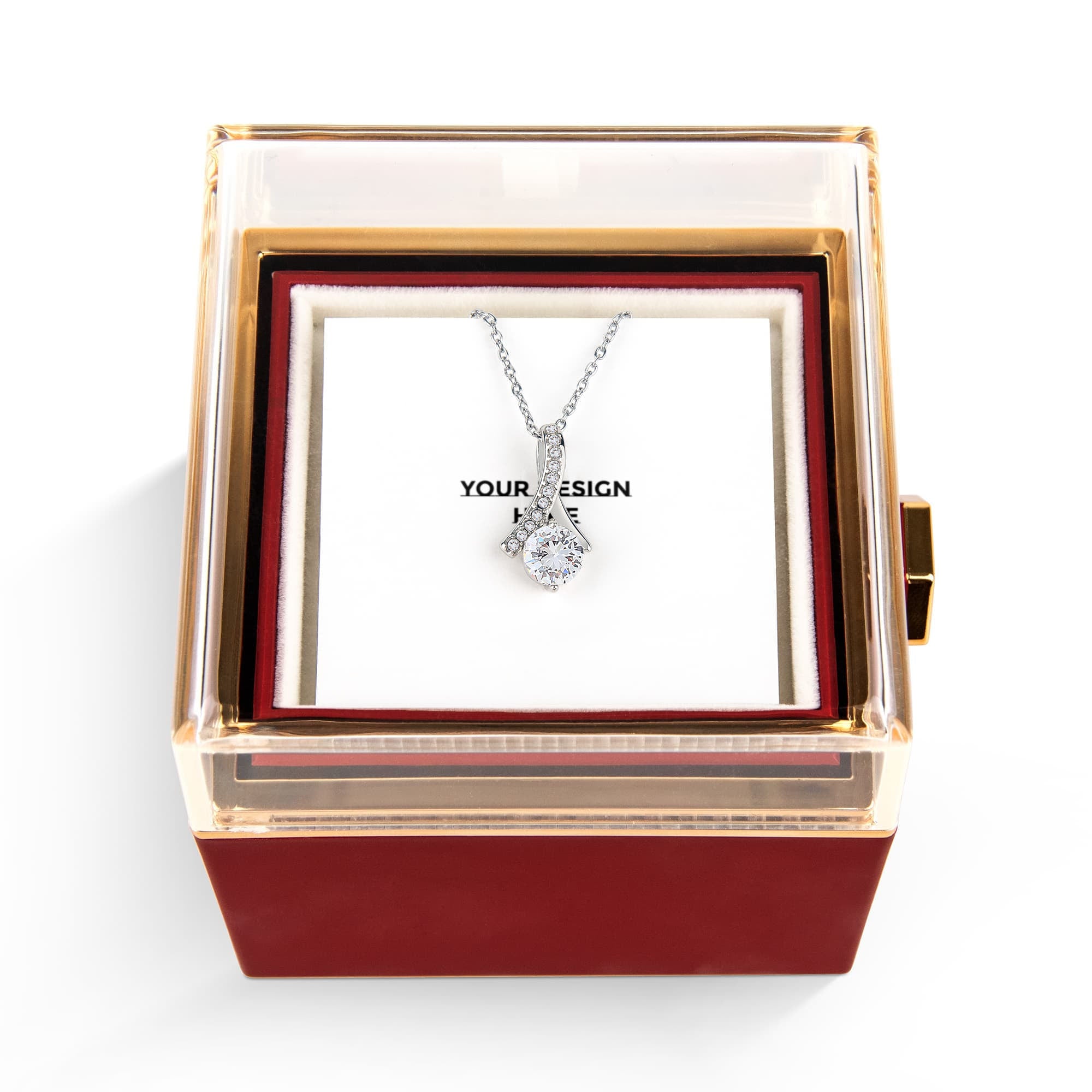 Alluring Beauty with Rotating Rose Gift Box