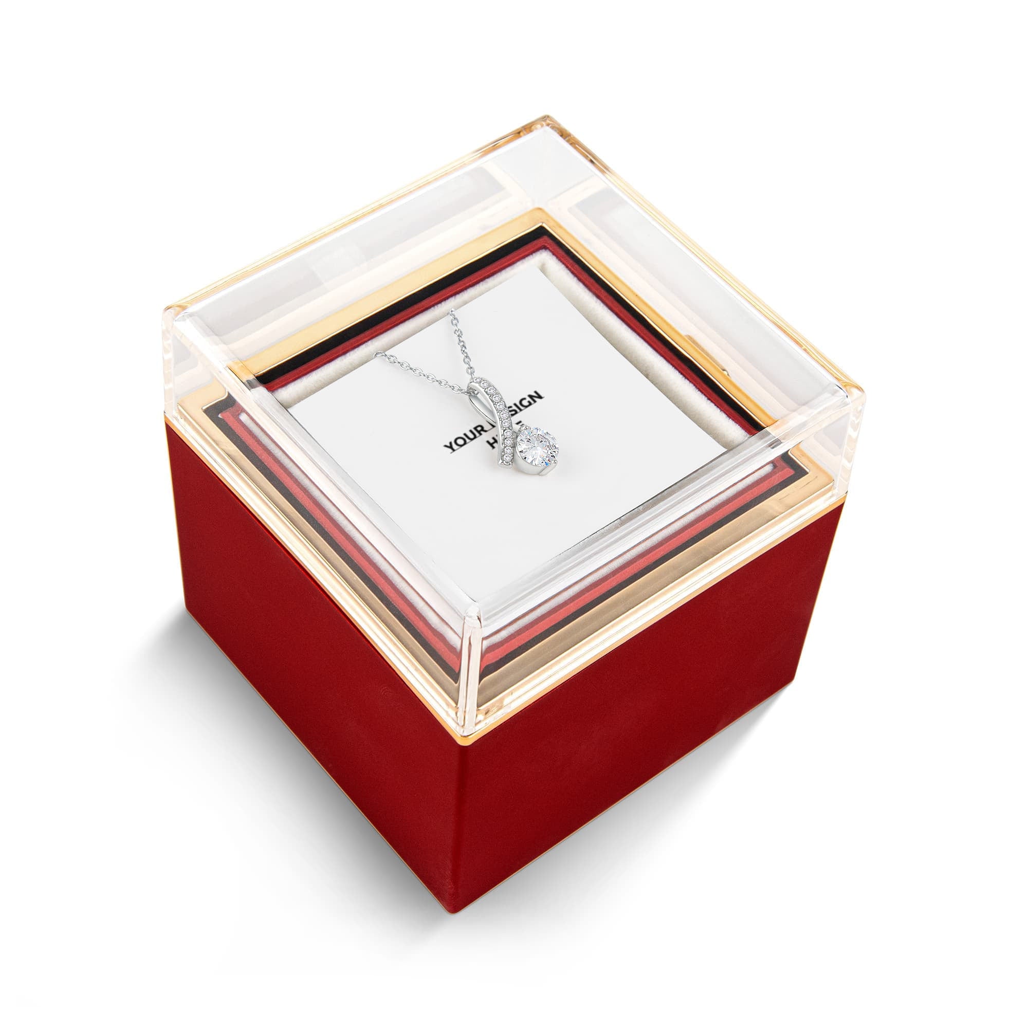 Alluring Beauty with Rotating Rose Gift Box