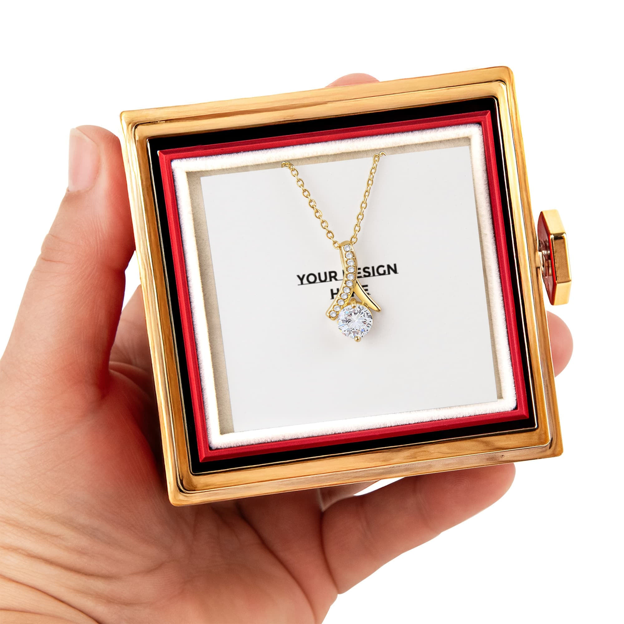 Alluring Beauty with Rotating Rose Gift Box