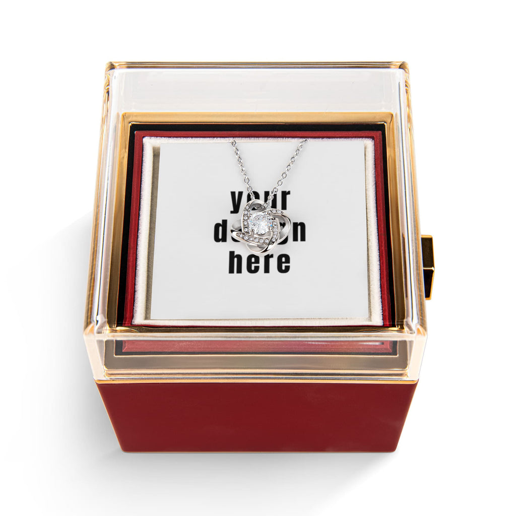Love Knot with Rotating Rose Gift Box