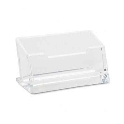 Acrylic Business Card Holder  Capacity 80 Cards  Clear