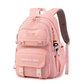 Solid Color Kids Backpacks for Girls School Bags Elementary Bookbags Girls Backpacks Casual Daypacks D-Pink