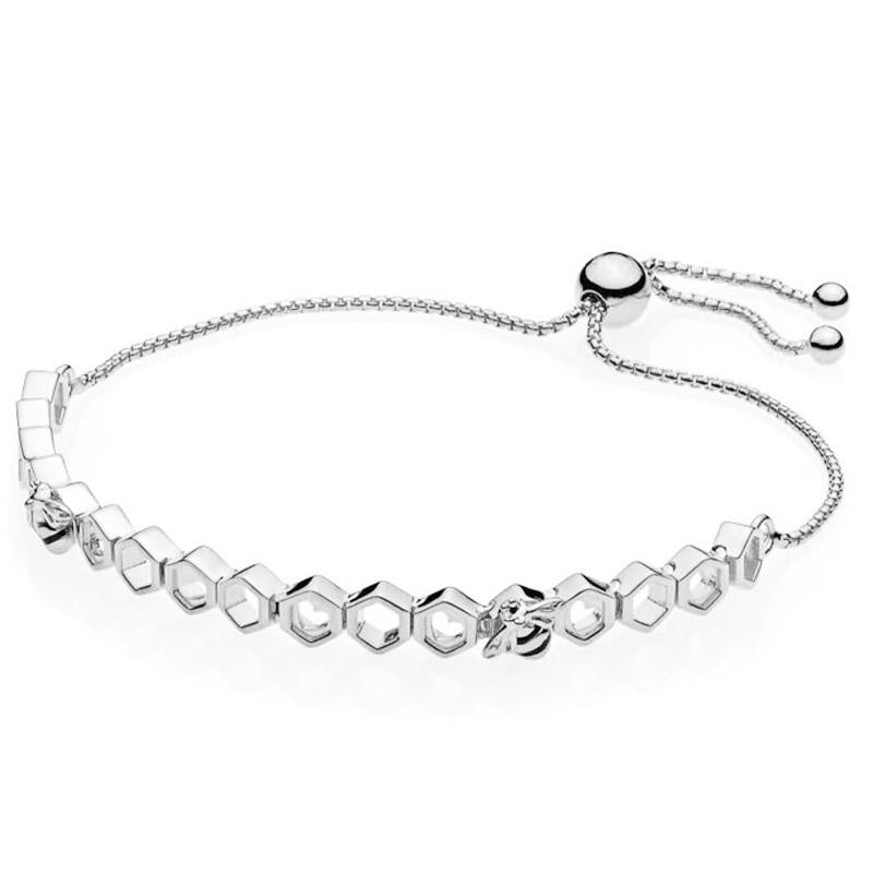 Bee Bracelet in 24K Gold and S925 Sterling Silver