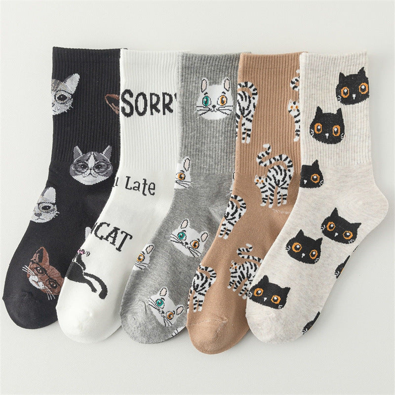 Trendy Autumn Winter Men's Couple Cotton Socks