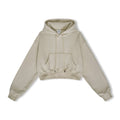 High Street Women's Short Hooded Plush Sweater