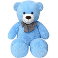SNOWOLF 1.2M Giant Teddy Bear Plush Toy 4ft Big Cuddly Stuffed Animals Doll Gift for Valentines Kids Girlfriend (Blue 47 in/120cm)