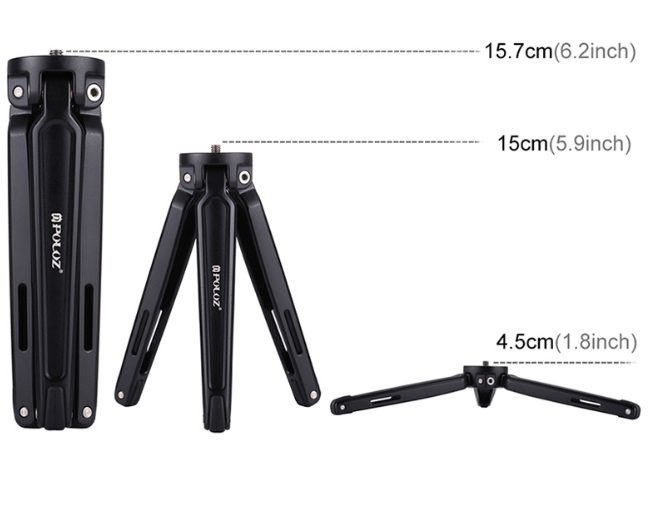 Mini Metal Tripod for Phones and Cameras