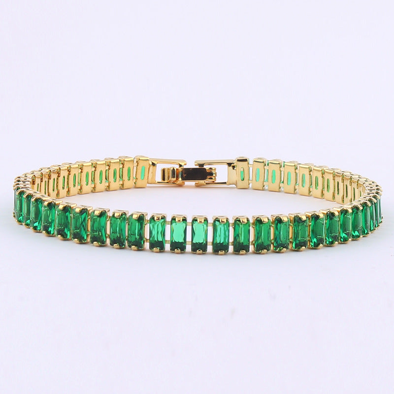 Green Zircon Women's Pull Bracelet Jewelry
