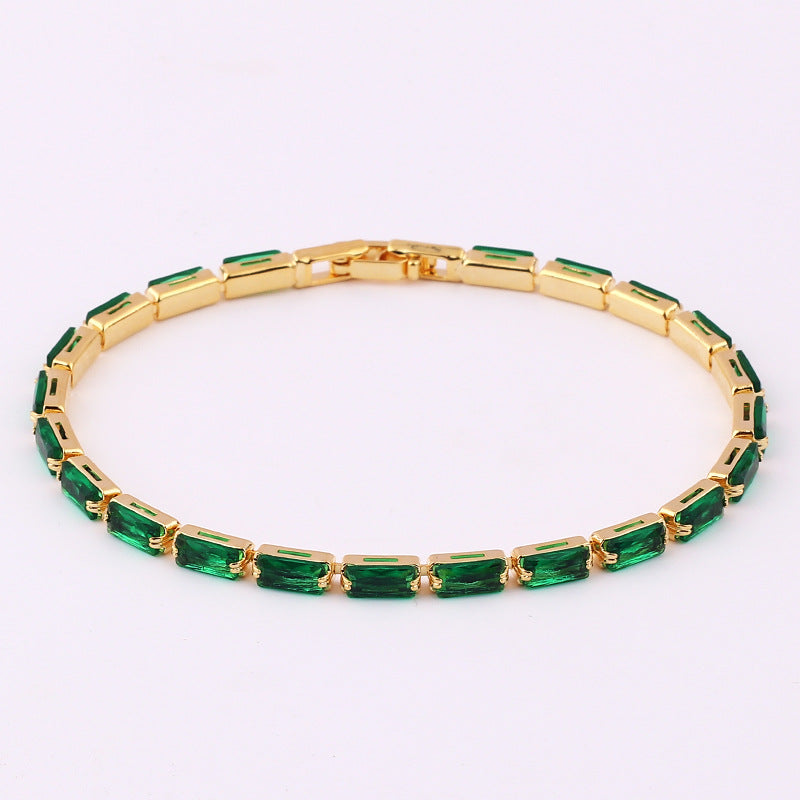 Green Zircon Women's Pull Bracelet Jewelry