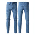 UrbanRift™ – Distressed Mid-Waist Street Jeans
