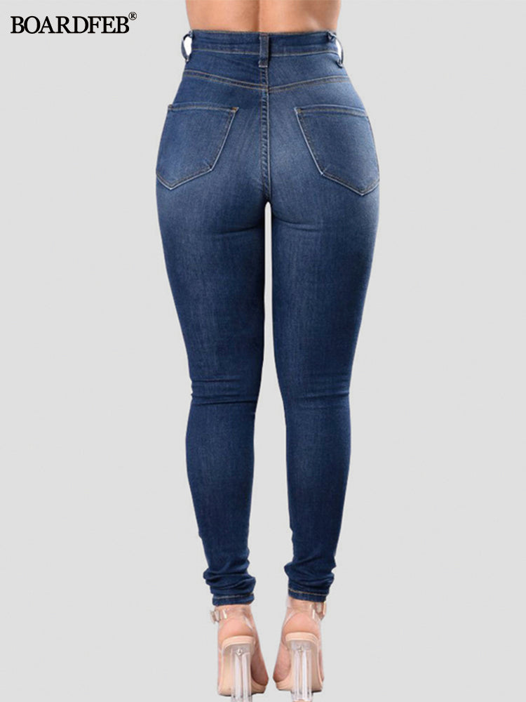 Fashion Slim Trendy Street Style Women's Jeans
