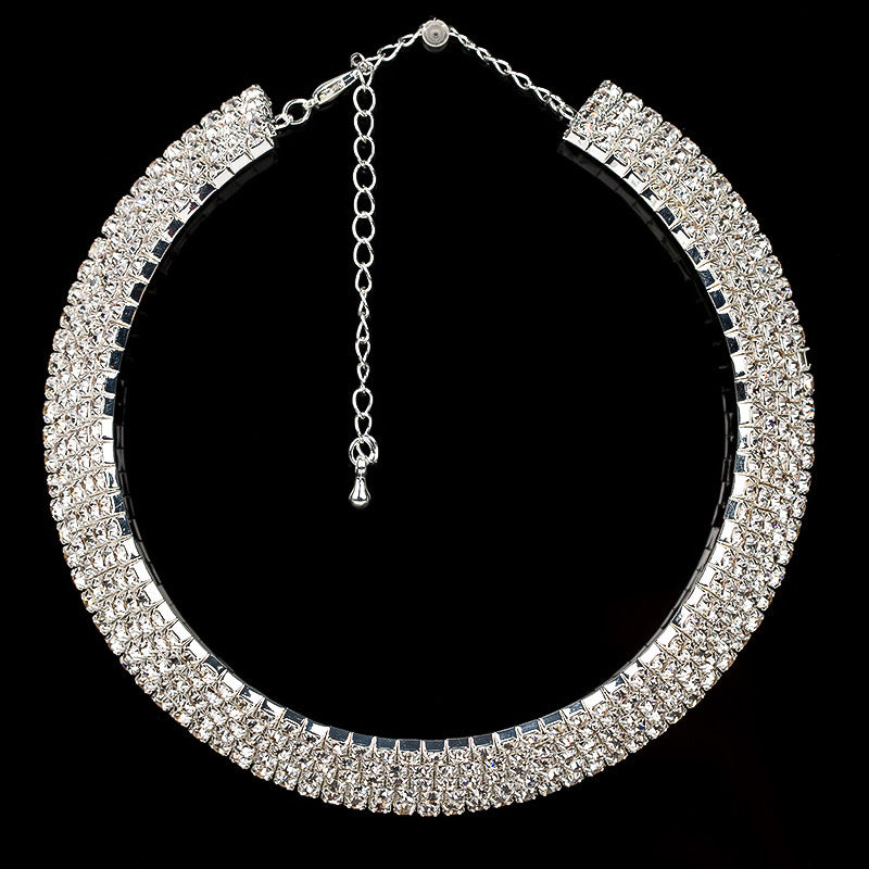 Fashion Bridal Necklace Set with Rhinestone Jewelry