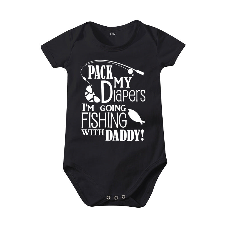Baby & Toddler Alphabet Print Romper Outfit