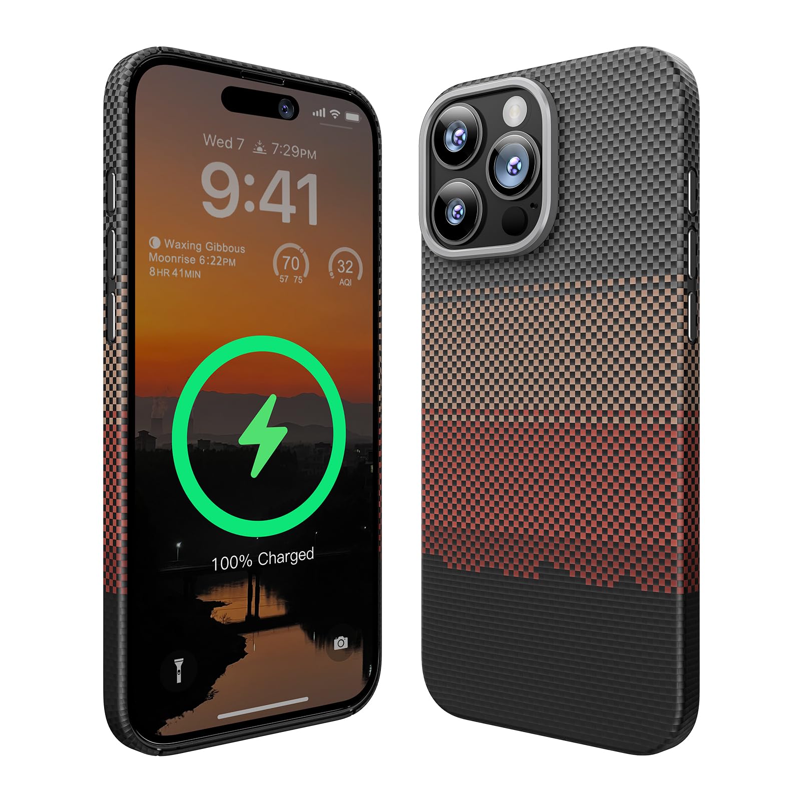 memumi Military Grade iPhone 16 Pro Carbon Shield