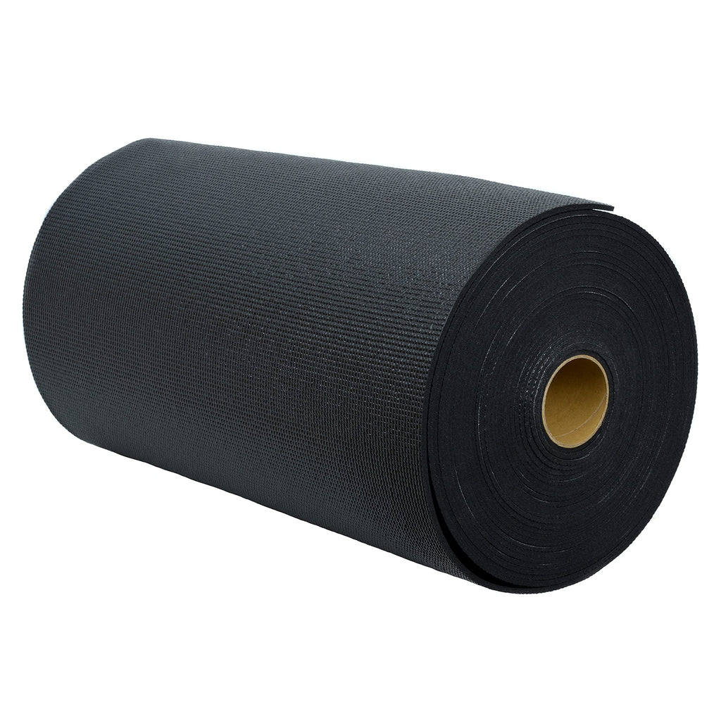 Sunshine Yoga Voyage Yoga Mat Roll 24in x 50ft Exercise Mat 5mm Thick Non-Slip Gym Mat for Home Workout and Fitness Anti-Tear Cut up to 8 Regular Yoga Mats Black