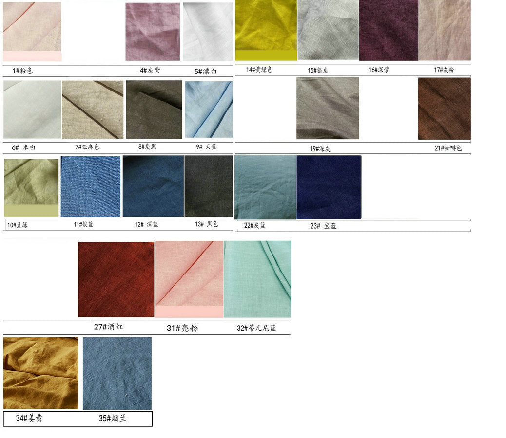 Pure Linen Duvet Cover and Pillowcase Set (3 Pieces)