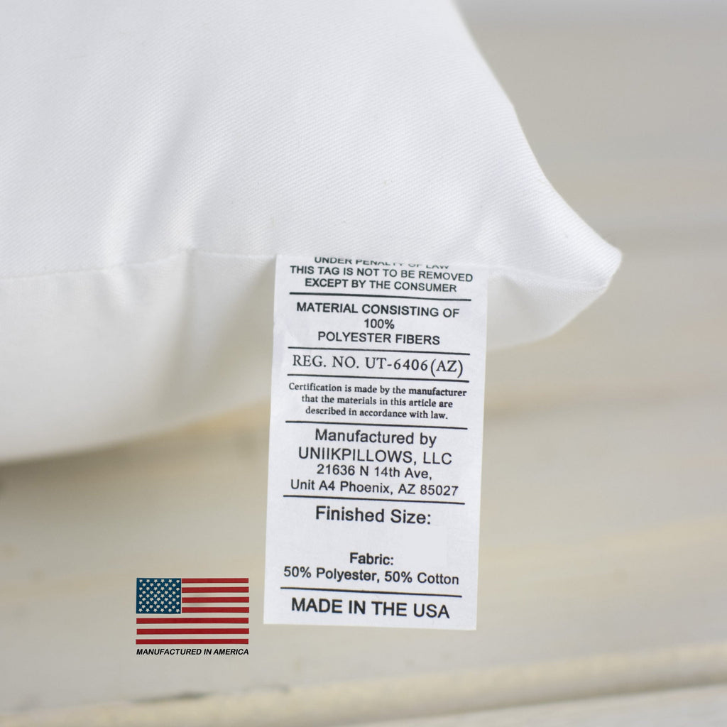 7x7 | Indoor Outdoor Hypoallergenic Polyester Pillow Insert | Quality
