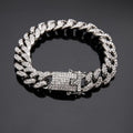 Cuban Diamond Link Bracelet Hip Hop Jewelry