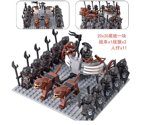 Medieval Haradrim Mammoth Knights Orc War Elephant Set