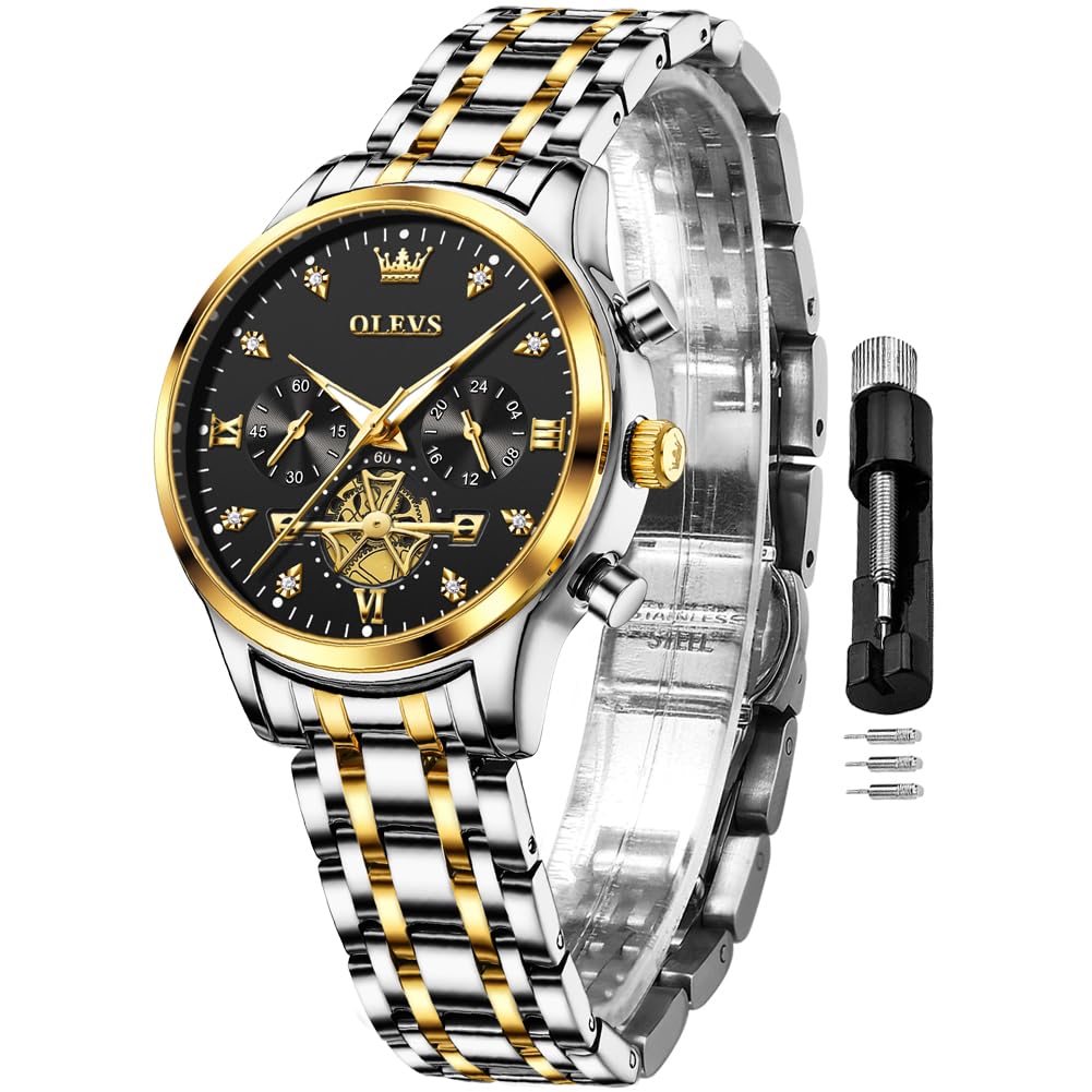 OLEVS Women's Elegant Diamond Business Watch