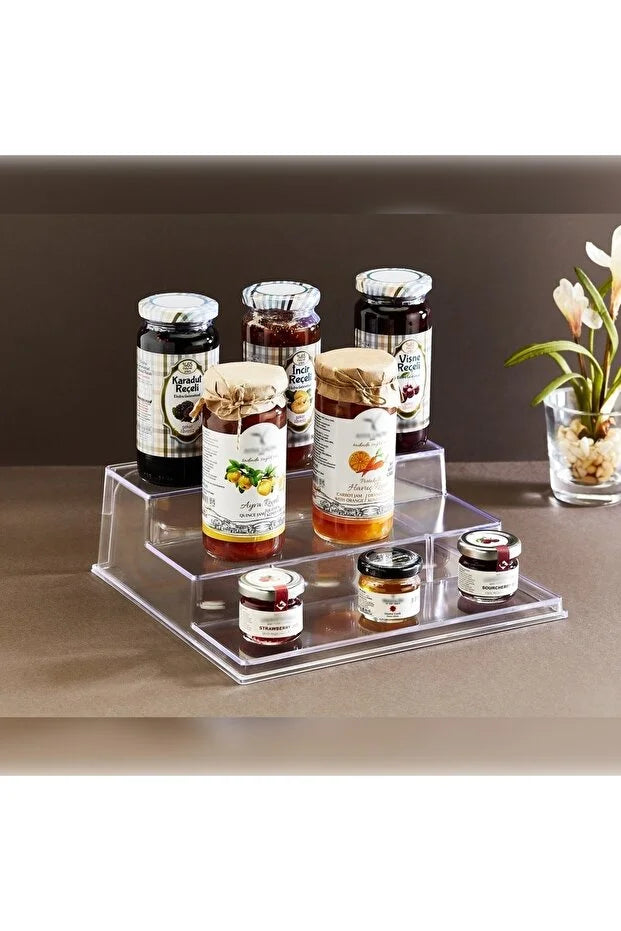 3 Tier Spice Cosmetic Stand Acrylic Stylish Practical Organizer
