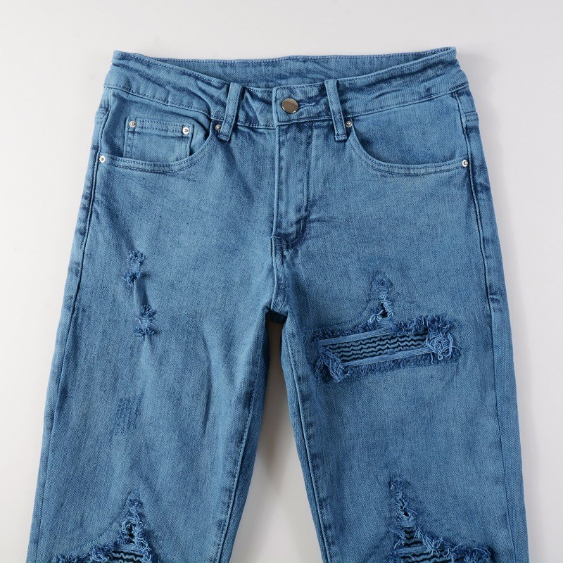 UrbanRift™ – Distressed Mid-Waist Street Jeans